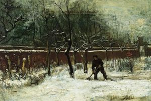 The Parsonage Garden at Nuenen in the Snow
