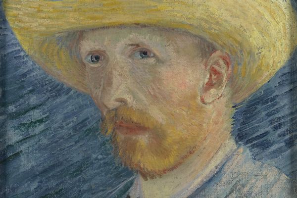 Self-Portrait with Straw Hat