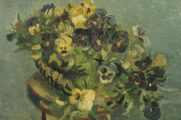 Basket of pansies May 1887