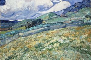 Mountainous Landscape Behind Saint-Paul Hospital