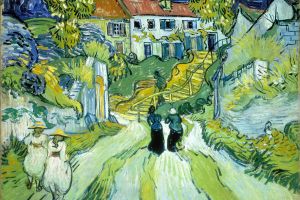 Street and Steps in Auvers with Figures
