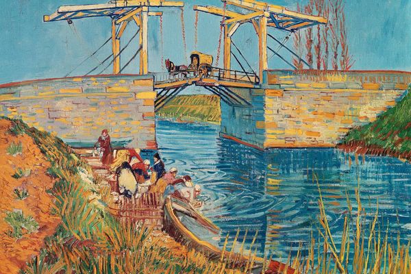 The Langlois Bridge at Arles with Women Washing