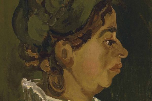 VINCENT VAN GOGH-HEAD OF A PEASANT WOMAN- RIGHT PROFILE