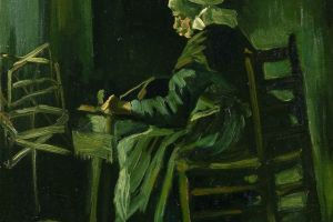 Woman Winding Yarn