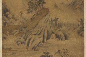 虞山雨霁轴
