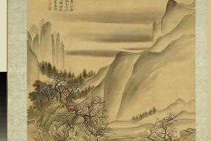 仿古山水册　仿郭熙寒山行旅