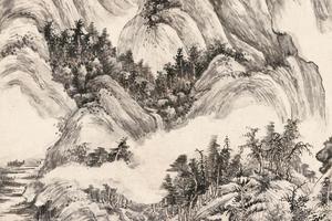 深山密树图