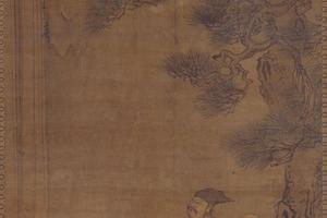 松阴观瀑图