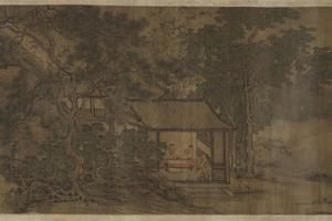 山中林屋图
