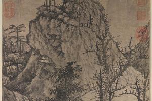 草堂云树轴