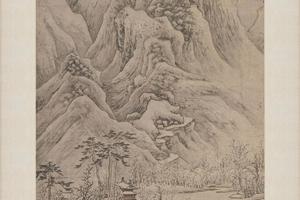 寒林飞雪图