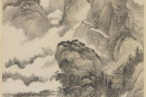 画孟浩然诗意轴