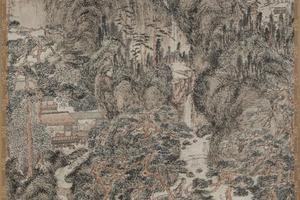 仿王蒙山水图