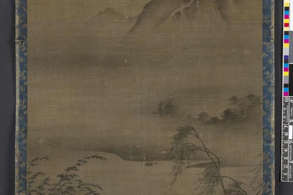 郭熙《溪山访友图》-宋代水墨山水名画高清大图赏析