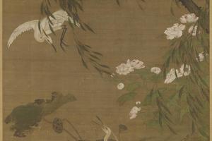 秋鹭芙蓉图