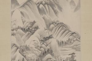 仿董其昌山水