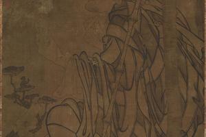 白描佛像第三尊者