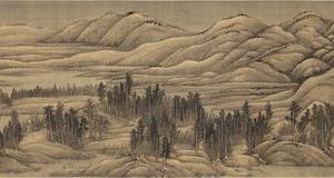 仿董源夏景山口待渡图