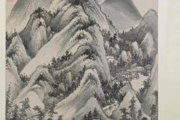 仿梅道人溪亭山色图