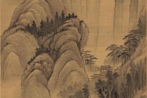 仿巨然山水