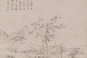 幽涧寒松图