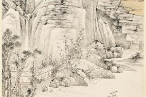 山水图(秋山悬瀑)