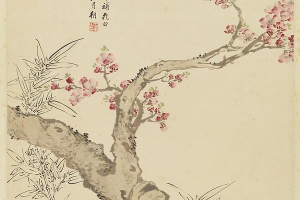 临陆治桃花鸳鸯图（王云王翚合璧）