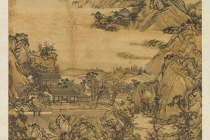 秋山楼阁轴