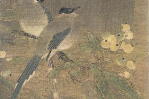 山鹊枇杷图