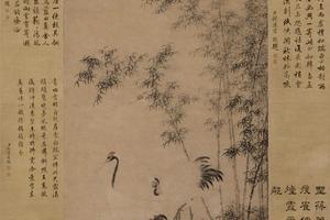 竹鹤双清图
