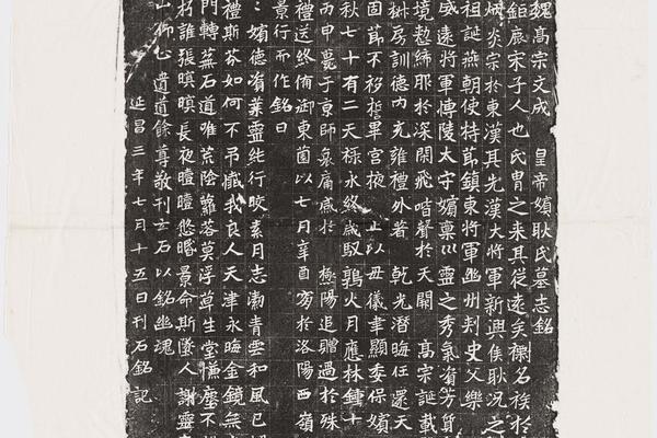 哈佛大学图书馆藏历代石刻墓志拓片-拓片197.北魏元濬嫔耿氏墓志铭.哈佛大学图书馆藏