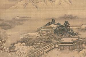 梁园飞雪图