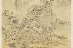 绘诗意高宗御笔拟古诗轴