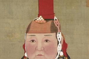 元代帝后像 顺宗皇帝后