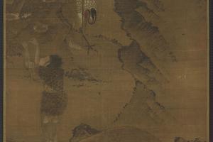 调鹤采花仙轴