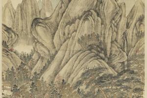 仿王蒙山水
