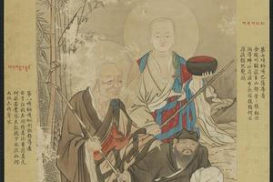 仿贯休画罗汉轴