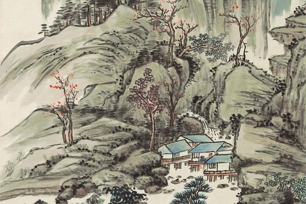 水墨画 色紙 山水8 海外土産にも - メルカリ