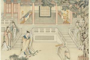 丹书受戒图轴