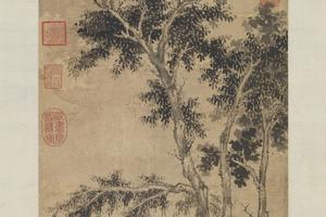 秋林萧散图