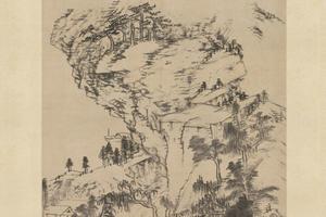 仿郭恕山水图轴