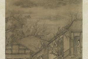 清董邦达绘御笔范成大分岁词轴