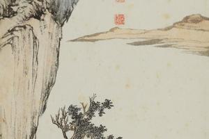 山水诗意图立轴