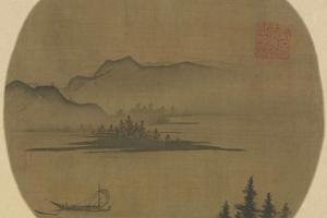 清溪风帆图