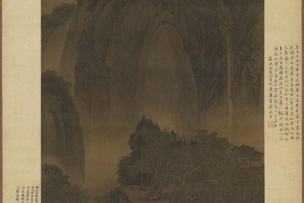 仿范宽溪山行旅图