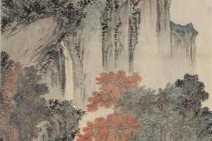 丛林遇雨图