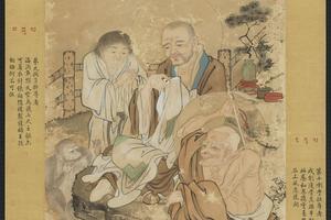 仿贯休画罗汉轴