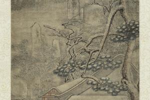 雪景人物事迹轴