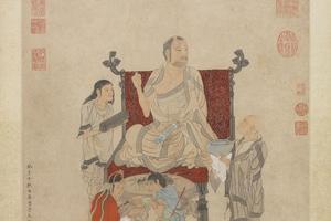 礼佛图轴