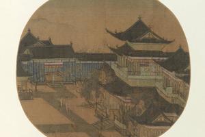水殿梅花图